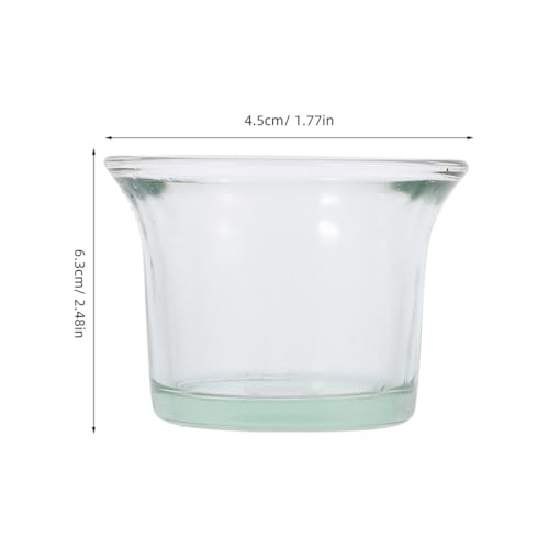 Abaodam 2Pcs Glass Replacement Feeder Cups for Hummingbird Wild Bird Feeders Durable Outdoor Accessories for Garden Balcony Weather Resistant Easy to Clean