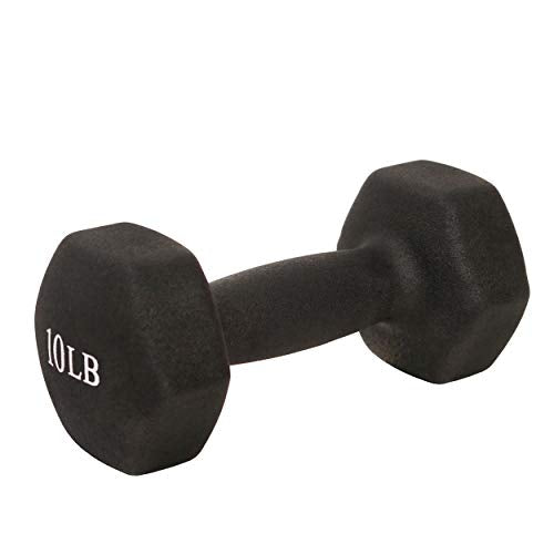 Sunny Health & Fitness Neoprene Coated Hex Shaped Dumbbell Non-Slip Fitness Weights for Home Gym Exercise, Full Body Workout Strength Building, Weight Loss, Sold in Pairs - Sizes - 2LB, 5LB, 8LB, 10LB