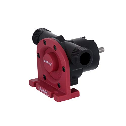 Milescraft 1314 Drill Pump 750 - Self Priming Water Pump Attachment for Drills - Water Transfer Pump - Uses Common Garden Hose - 750 Gallons per Hour