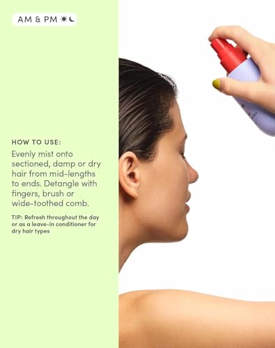 Evereden Kids Detangler Spray: 4-in-1 Leave-In Hair Spray | Detangle, Moisturize & Fight Frizz | Easily Tackle Even the Toughest Knots | Clean & Vegan All types of Hair Product for Kids
