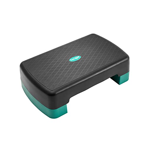 Yes4All Aerobic Exercise Step Platform, Exercise Stepper with Risers for Cardio and Strength Training, Workout Stepper for Home Gym