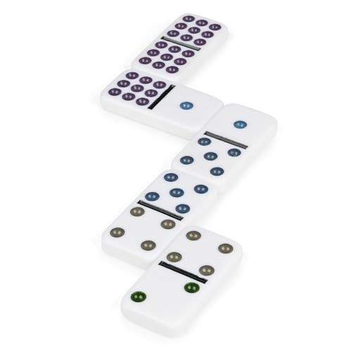 Spin Master Games, Cardinal Classics Double Nine Dominoes Set in Storage Tin, Dominoes for Kids & Adults, Classic Game, 2-6 Players, for Ages 8 & Up