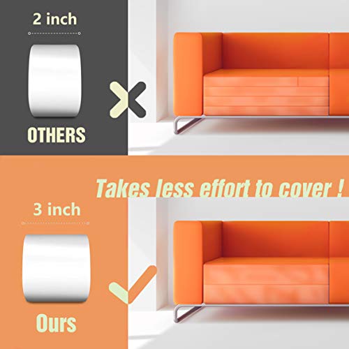 Karaseno Anti Cat Scratch Tape, 3 inches x 30 Yards Pet Training Tape, 100% Transparent Clear Double Sided Cat Scratch Deterrent Tape, Furniture Protector for Couch, Carpet, Doors, Pet & Kid Safe