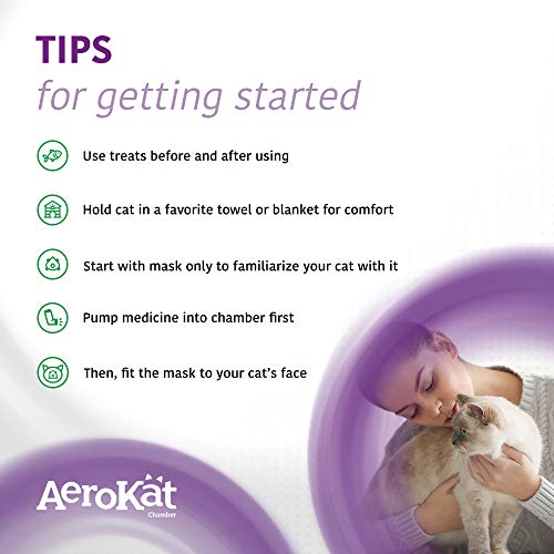 Aerokat The Original Feline Aerosol Chamber Inhaler Spacer for Cats and Kittens with Exclusive Flow-Vu Indicator