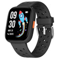 BIGGERFIVE Smart Watch for Kids, 1.8" Fitness Tracker Watch Pedometer, Heart Rate, Sleep Monitor, IP68 Waterproof, Calorie Step Counter, Puzzle Games with/Without APP for Girls Boys Teens 5-16, Black