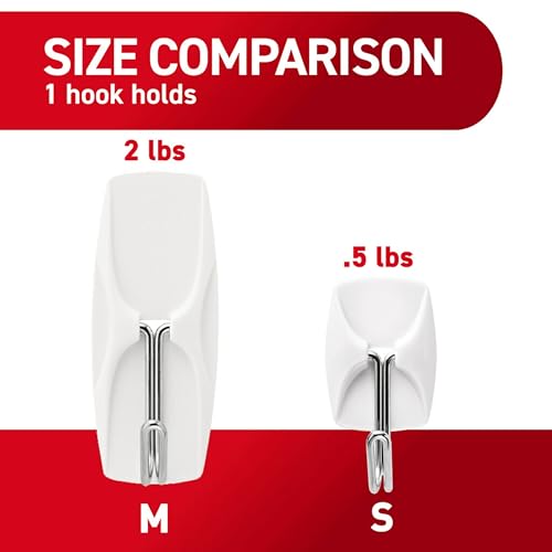 Command Small Wire Toggle Hooks, 16 Hooks and 24 Strips, Damage-Free Hanging Wall Hook with Adhesive, No Tools Required, Great for Home, Kitchen, and Office Organization, Holds up to 0.5 lb