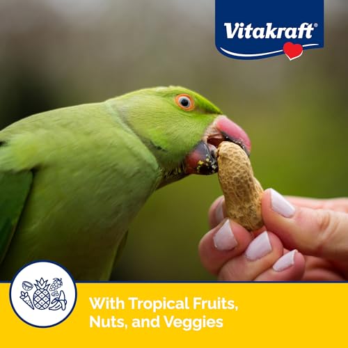 Vitakraft Fresh Super Fruit Cocktail - Tropical Parrot Fruit Blend - Parrot and Cockatiel Treat 1.25 Pound (Pack of 1)
