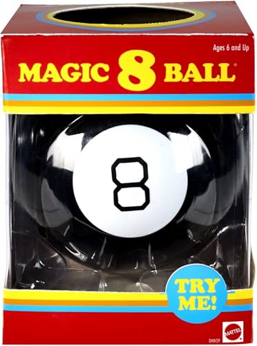 Mattel Games Magic 8 Ball Novelty Fortune-Telling Toy, Retro Look for Kids, Grown-Ups, Families, Parties & Travel ( Exclusive)