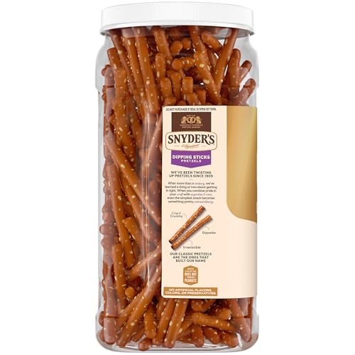 Snyder's of Hanover, Pretzel Dipping Sticks, 24 Oz Canister