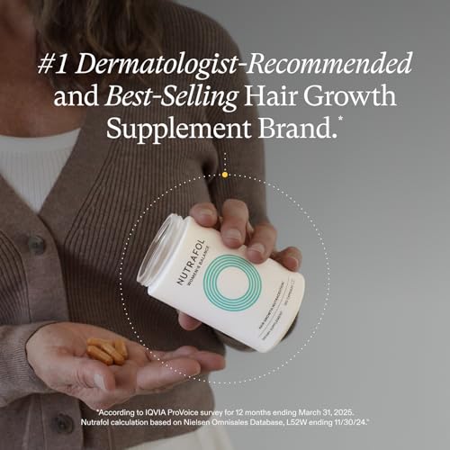 Nutrafol Women's Balance Hair Growth Supplements, Ages 45 and Up, Clinically Tested for Visibly Thicker Hair and Scalp Coverage, Dermatologist Recommended - 1 Month Supply