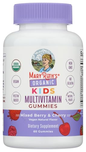 MARYRUTH'S Kids Vitamins | Multi | 1 Month Supply | Multivitamin Gummies for Ages 4+ | Multivitamin for Kids | Vegan | Only 2 Gummies a Day | 60 Count