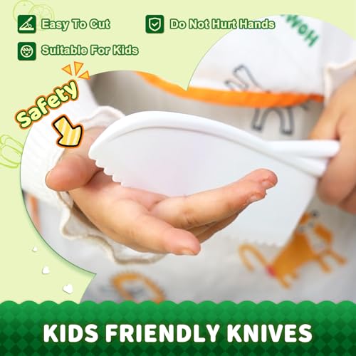 13 Pieces Montessori Kitchen Toys for Toddlers-Kids Cooking Sets Real-Toddler Toys Set for Real Cooking with Plastic Children Safe Knives Crinkle Cutter Kids Cutting Board