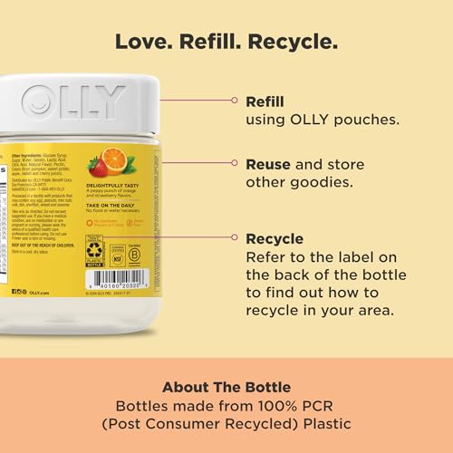 OLLY Kids Multivitamin Gummy, Overall Health and Immune Support,* Vitamins and Minerals A, C, D, E, Bs and Zinc, Kids Chewable Supplement, Sour Fruity Punch Flavored, 70 or 35 Day Supply - 70 Count