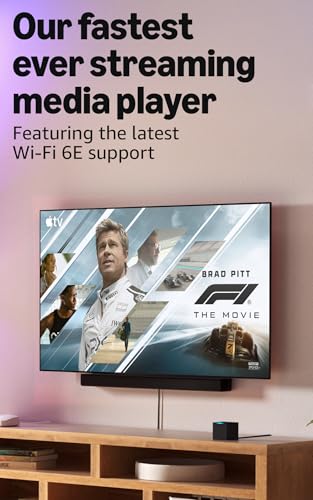 Fire TV Cube, with AI-powered Fire TV Search, Hands-free streaming device, find shows faster with Alexa+, Wi-Fi 6E, 4K Ultra HD