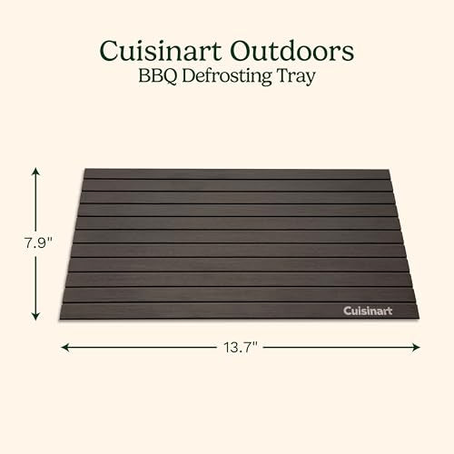 Cuisinart BBQ Defrosting Tray, Conductive Aluminum Rapid Thaw Plate for Frozen Meat, Quick Defrosting Tool that Preserves Natural Flavors, Non Stick Easy to Clean Kitchen Gadget & Grilling Accessories
