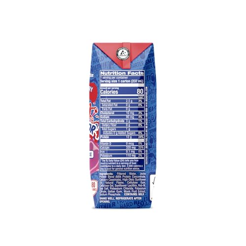 Warrior Kid Nutritional Protein Shake, Strawberry, Healthy Kids Snacks, 12g Protein, 0g Added Sugar, Vitamins & Minerals, No Soy Ingredients, Gluten Free, Non-GMO, 8.25 Fl Oz (6 Count)