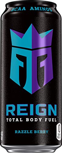 Reign Total Body Fuel, Razzle Berry, Fitness & Performance Drink, 16 Ounce | Pack of 12