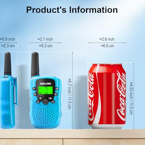 Walkie Talkies for Kids Games Outdoor Toys for 3-12 Year Old Boys Girls, 3 Miles Long Range Walkie Talkie to Camping Hiking, 4 Year Old Girl Birthday Gifts for 3 4 5 6 7 8 9 Year Old Boy Girl Gift