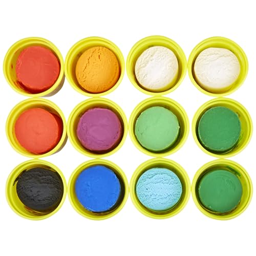 Play-Doh Jewel Colors Bulk 12-Pack of 4-Ounce Cans, Holiday Stocking Stuffers, Prizes & Party Favors, Kids Arts & Crafts, Preschool Toys, Ages 2+ ( Exclusive), 1 Kg