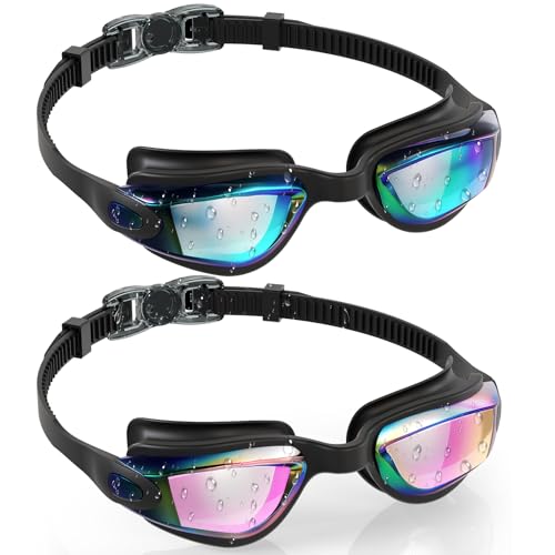 Aegend Swim Goggles for Kids Youth 3-14 Anti-Fog Anti-UV Comfort Fit Goggles for Swimming