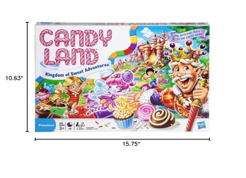 Hasbro Gaming Candy Land Kingdom of Sweet Adventures Board Game for Kids, Easter Gifts for Boys and Girls, Ages 3 & Up ( Exclusive)