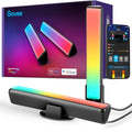 Govee Smart LED Light Bars, Work with Alexa and Google Assistant, RGBICWW WiFi TV Backlights with Scene and Music Modes for Gaming, PC, Living Room Decoration, Black
