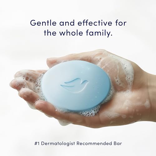 Dove Beauty Bar Soap Antibacterial Care 6 Count For Clean, Moisturized Skin, Removes Bacteria 3.75 oz