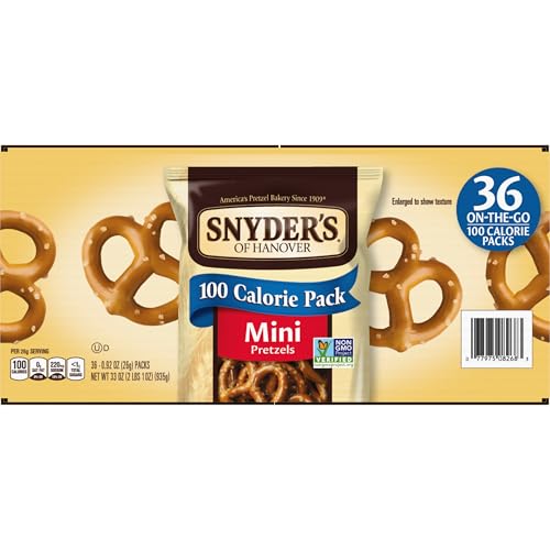 Snyder's of Hanover Mini Pretzels, 100 Calorie Individual Packs, 36 Ct