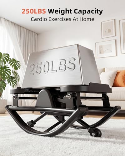 Rock Fitness Stepper for Exercise at Home, Motion Stair Stepper with Resistance Bands for Full Body Workout, Aerobic Workout Machine Fitness Equipment