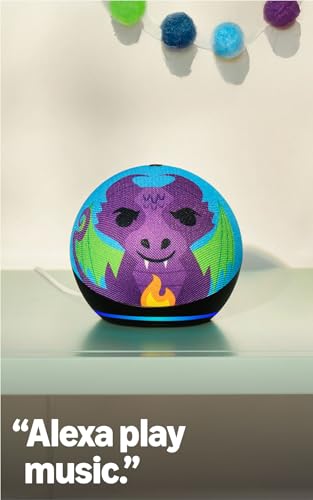 Echo Dot Kids (newest model) - Designed for kids, Designed for Alexa+, parental controls, Includes 1 Year of  Kids+, Stardust