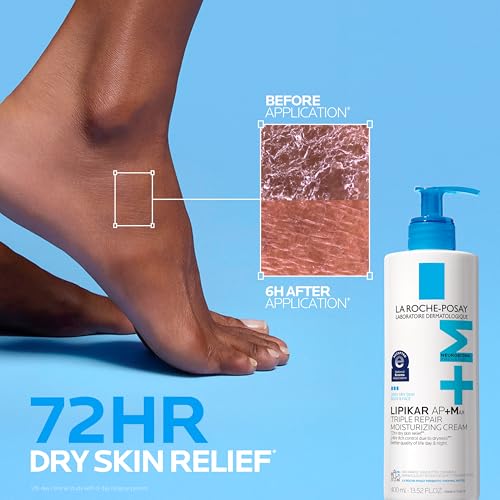 La Roche-Posay Lipikar AP+MAX Triple Repair Moisturizing Body Cream | Face & Body Lotion for Dry Skin with Shea Butter & Niacinamide | Gentle Moisturizer for Very Dry, Rough & Sensitive Skin