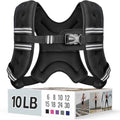 Zeerun Weighted Vest for Women & Men with Reflective Stripe and Adjustable Buckle, Comfortable & Durable Rucking Vest for Walking, Running & Strength Training