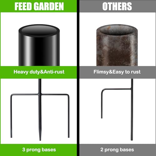 FEED GARDEN Adjustable 32 Inch Small Shepherd Hooks for Outdoor, Garden Hooks for Lanterns, Sheperd Hook for Hanging Plants, Bird Feeders, Solar Lights, Mason Jars, Weddings Decor,1 Pack