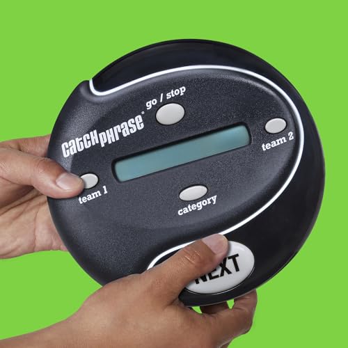Hasbro Gaming Catch Phrase Electronic Game | Fun Active Handheld Party Games for Adults, Teens, and Kids | 4 or More Players, 2 Teams | Portable Summer Travel Activities | Ages 12+ ( Exclusive)