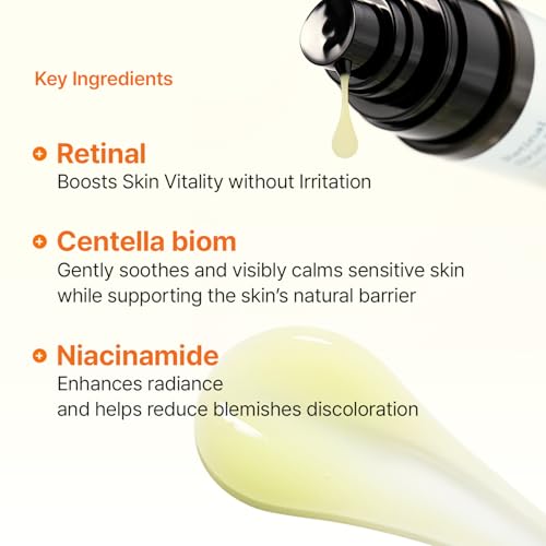 MEDITHERAPY Retinal Skin Booster Serum | Retinaldehyde, Niacinamide Anti-Aging Serum - K-Beauty Facial Serum for Fine Lines, Firming & Radiance | Hydrating Face Serum All Skin Types, 5.07 fl oz