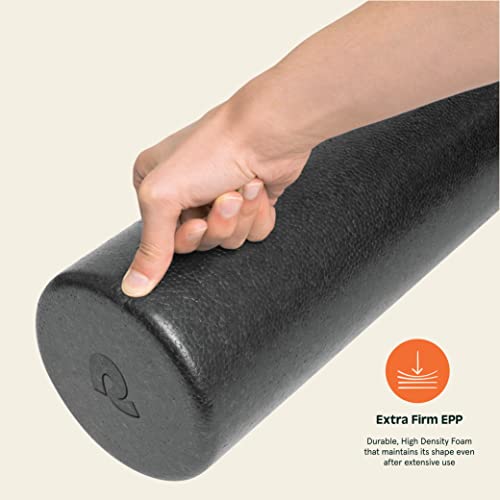Retrospec Relief Foam Roller High-Density EPP Extra Firm Round Foam Roller for Exercise, Massage Yoga, Pilates and Post Workout Muscle Recovery