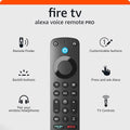Fire TV Alexa Voice Remote Pro (newest model) with remote finder, TV controls, and backlit buttons