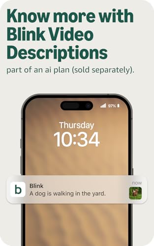 Blink Outdoor 2K+ (newest model) — Wireless smart security camera, 2K video resolution, enhanced audio, two-year battery. Required Sync Module not included — Add-On (Black)
