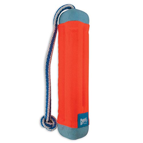 Chuckit! Amphibious Bumper Fetch Stick Toy for Dogs - Floats in Water - Interactive Dog Toys to Keep Them Busy - Tough Rubber, Nylon, and Foam - Non-Slip Rope Handle - Size Medium - Assorted Colors