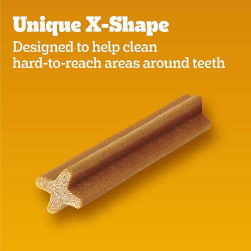 Pedigree Dentastix Small & Medium Breed Dog Treats, Original with Real Chicken, Dog Dental Treats, 21.1 oz. Bag (45 Treats Total)