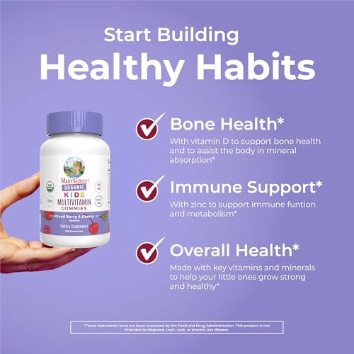 MARYRUTH'S Kids Vitamins | Multi | 1 Month Supply | Multivitamin Gummies for Ages 4+ | Multivitamin for Kids | Vegan | Only 2 Gummies a Day | 60 Count