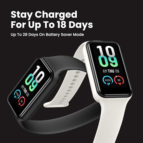 Amazfit Band 7 Activity Fitness Tracker for Men Women, 18-Day Battery Life, Alexa Built-in, 1.47”AMOLED Display, 24H Heart Rate & SPO₂ Monitoring, 120 Sports Modes, 5 ATM Water Resistant, Black
