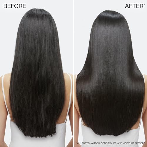 Redken All Soft Shampoo - Moisturizes & Hydrates Dry, Brittle Hair, Gently Cleanses and Softens, With Argan Oil, Safe For Color-Treated Hair