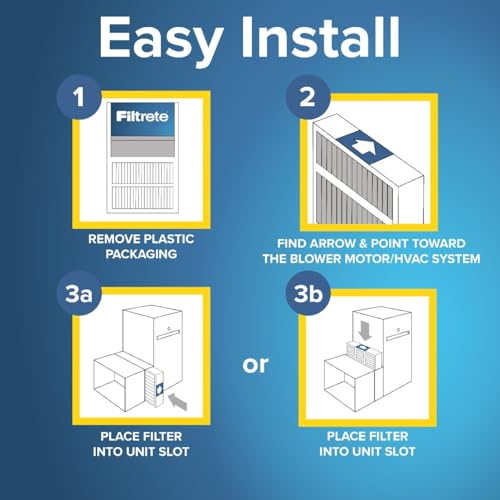 Filtrete 20x25x4 Air Filter MERV 11, MPR 1000 Micro Allergen Defense 2-Pack, Fits Honeywell & AprilAire, AC Furnace HVAC Filters for Home, Pleated Electrostatic (Actual Size 19.88 x 24.63 x 4.31 in)