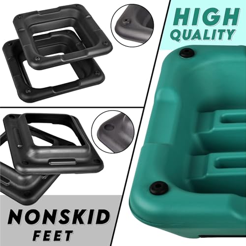 Yes4All High Arobic Step Platform & Stackable Risers - Adjustable 4"/6"/8"/10"/12" Height - Choose Full Step Platform Set or 2-Pack Stackable Risers, Customize for Cardio & Aerobic Exercise