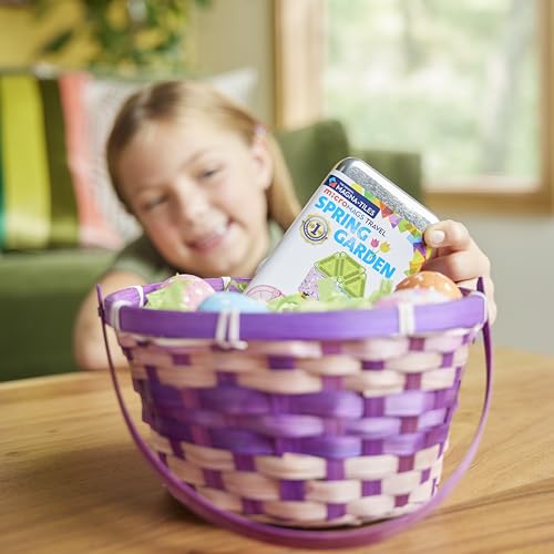 MAGNA-TILES microMAGS 24-Piece Spring Garden Travel Set, The Original Magnetic Building Brand