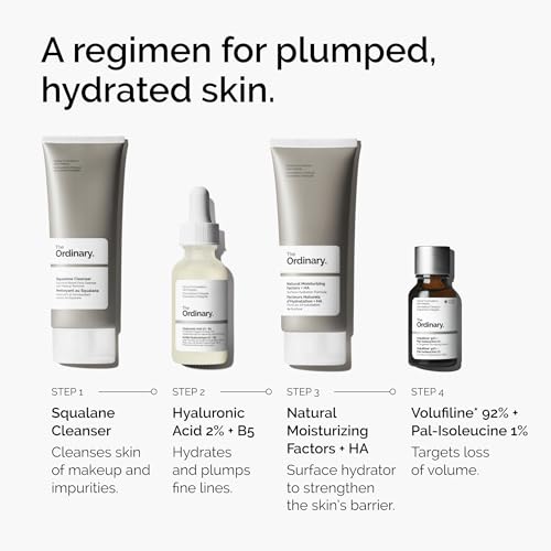 The Ordinary Volufiline 92% + Pal-Isoleucine 1% Plumping Anhydrous Serum, Facial Skincare for Loss of Volume, 0.5 Fl Oz