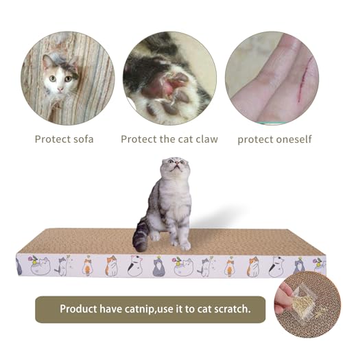 5 Packs cat Scratcher Toys Reversible Scratching Post Board for Indoor Cats Cardboard pad Sleep Play and Grind Claws
