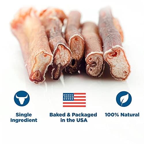 Best Bully Sticks Thick 6 Inch Bully Sticks for Dogs - 5 Count (Pack of 1) - Natural, Grass-Fed Beef, Single Ingredient, Grain and Rawhide Free - Large Breeds