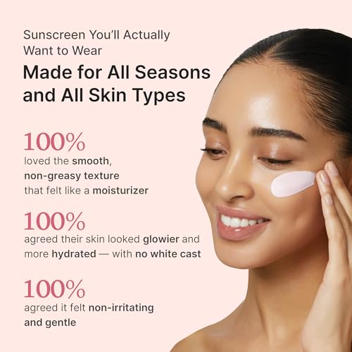 medicube No Cast Just Glow Collagen Sunscreen | SPF 50 Broad Spectrum Face Sunscreen | Lightweight, Non-Sticky, Hydrating Formula | Peptide, Cica for Soothing & Glow | Korean Skincare